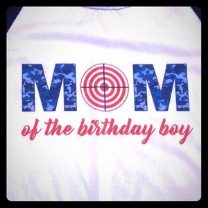 NERF Mom baseball tee for child’s birthday Size Sm